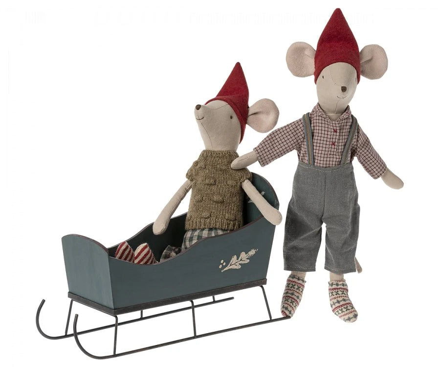 Maileg Sleigh, Medium- Green