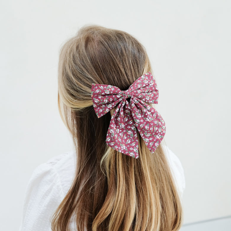 Mimi & Lula Agnes Oversize Bow Pack- Burgundy