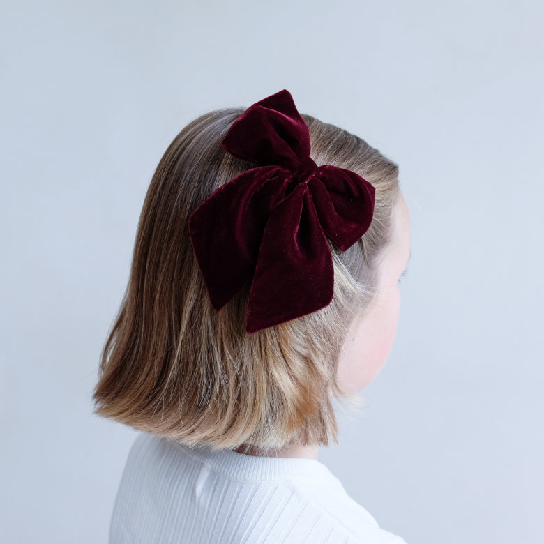 Mimi & Lula Agnes Oversize Bow Pack- Burgundy