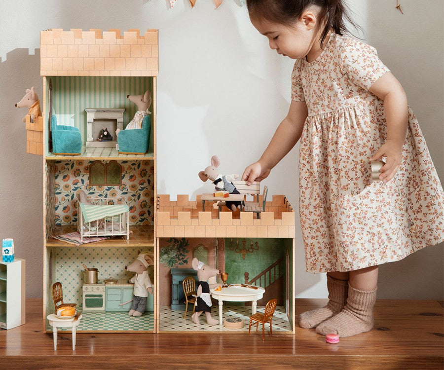 Maileg Garden Set, Table w. chair and bench. Mouse
