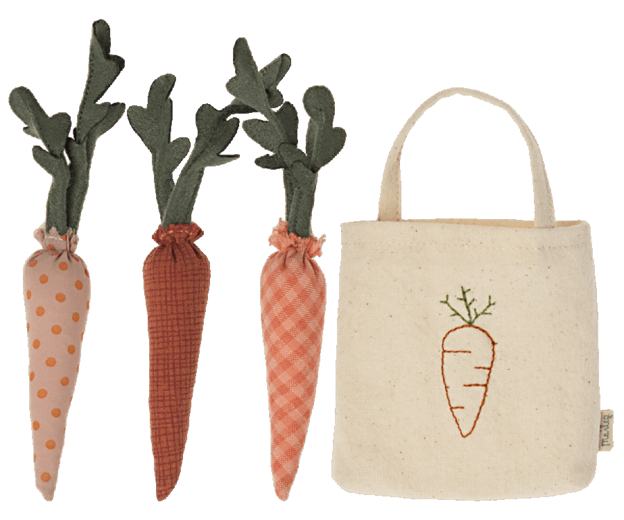 Maileg Carrots in Shopping Bag, Mini
