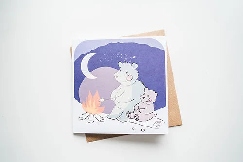Hanxmade Campfire Bears Card