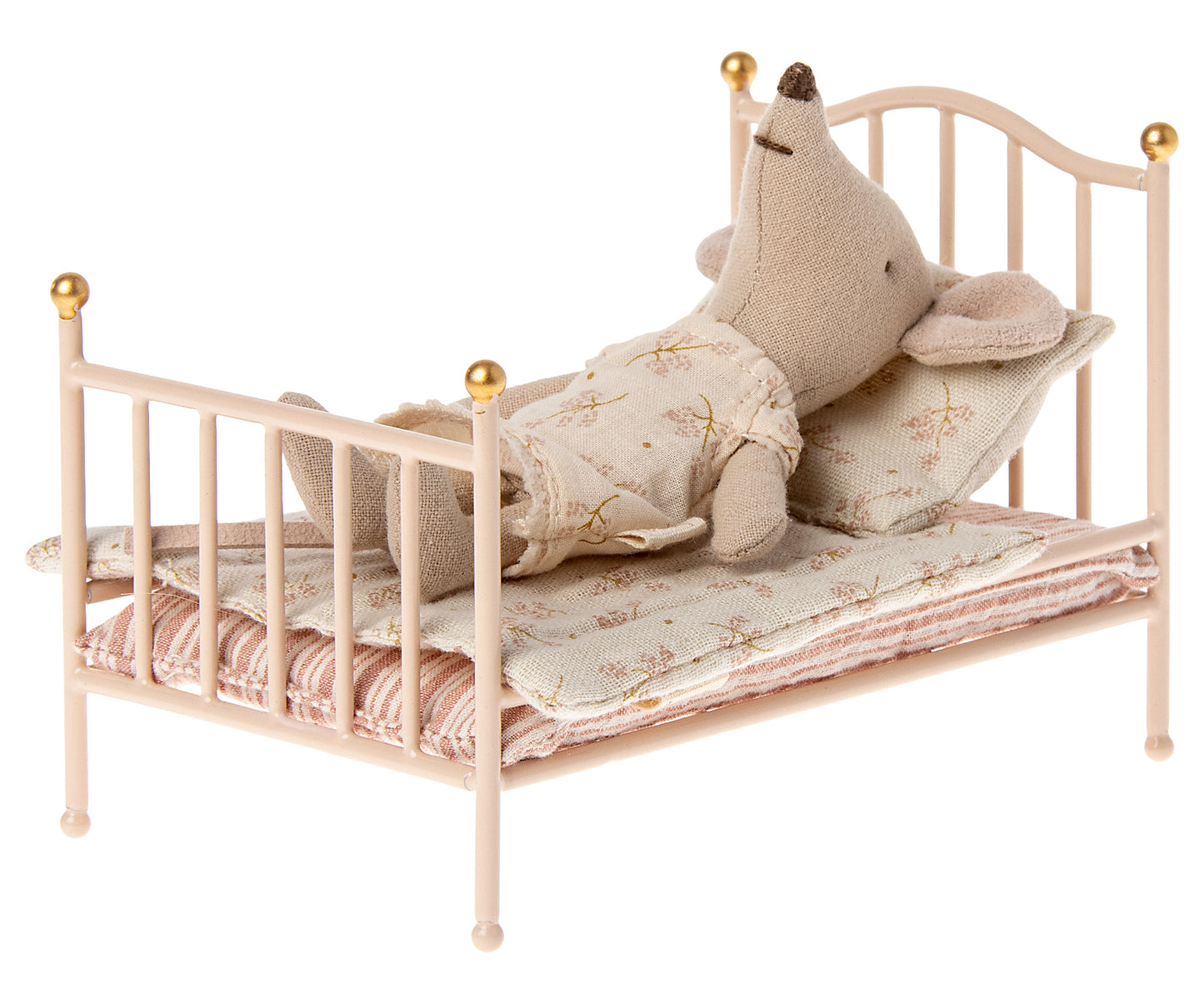 Maileg Vintage Bed, Mouse- Rose