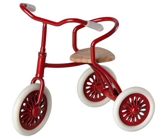 Maileg Abri a Tricycle, Mouse- Red