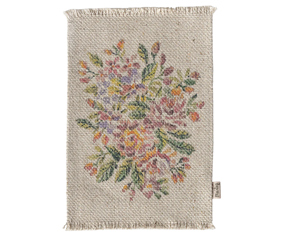 Maileg Rug, Flowers- Medium