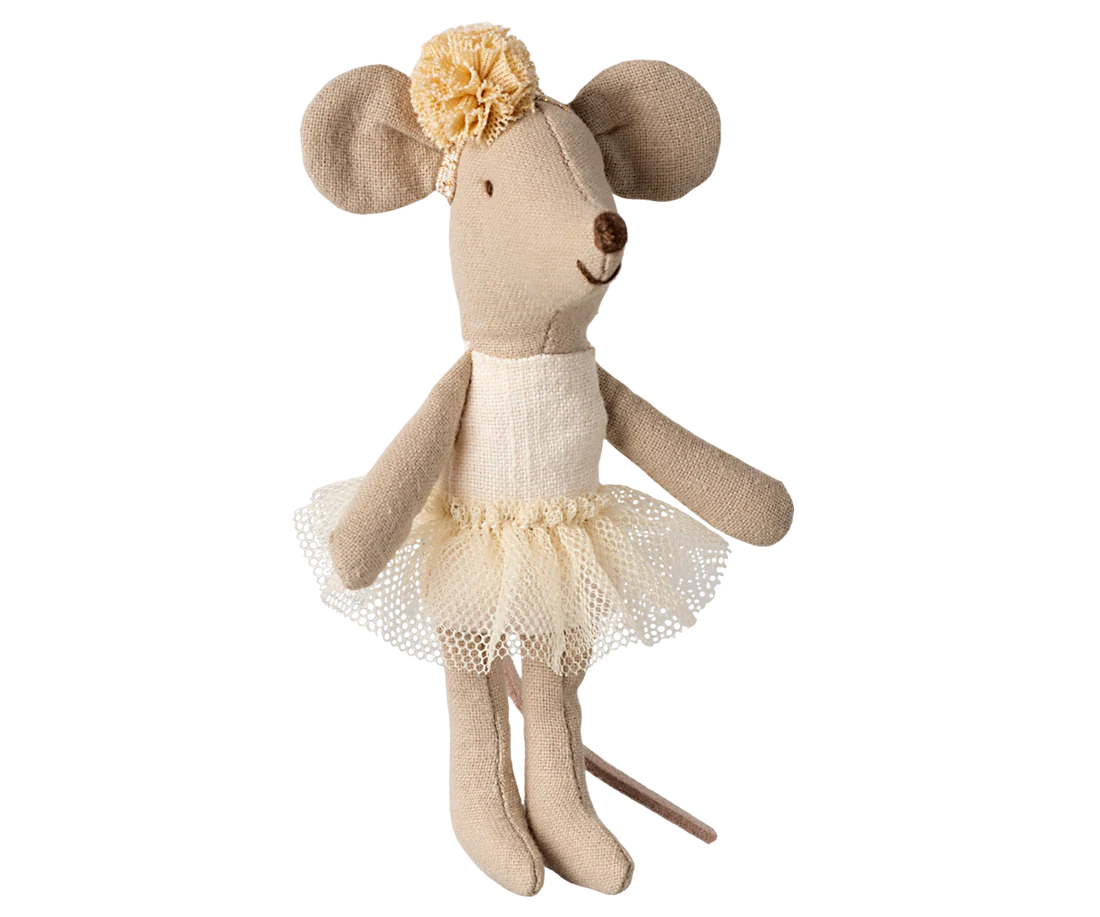 Maileg Ballerina Mouse, Little Sister- Off White