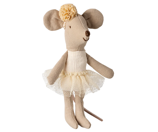 Maileg Ballerina Mouse, Little Sister- Off White