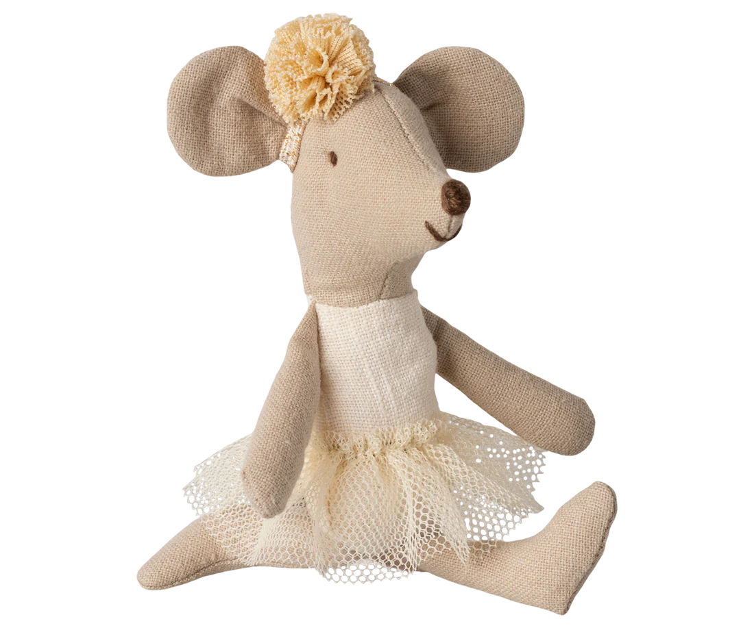 Maileg Ballerina Mouse, Little Sister- Off White