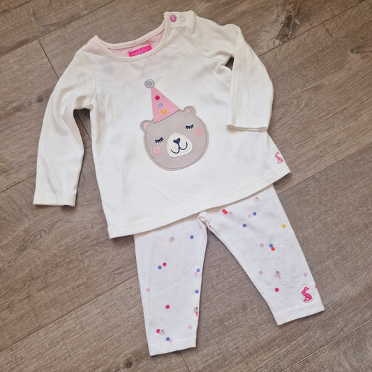 7700222 Joules Top & Leggings Set 3-6mths