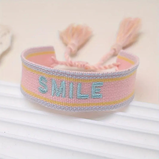 'Smile' Woven Bracelet