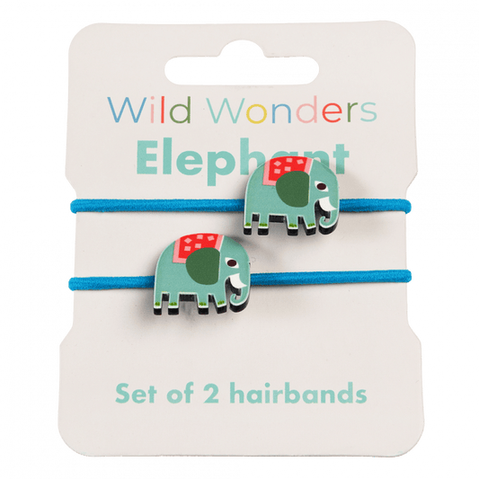 Rex London Wild Wonders Elephant Hair Bands (2 pack)