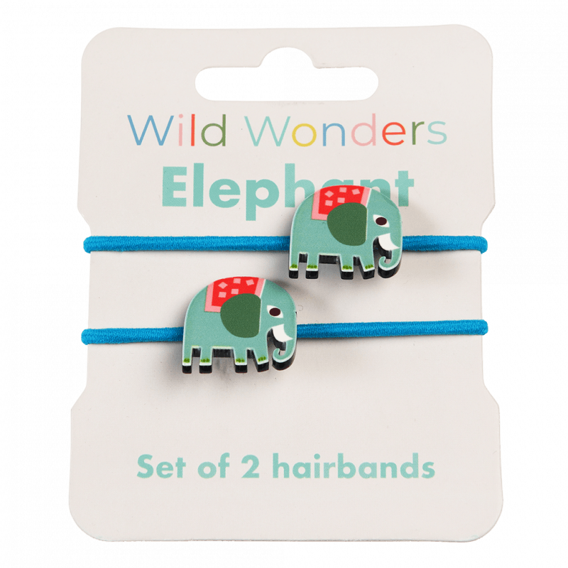 Rex London Wild Wonders Elephant Hair Bands (2 pack)