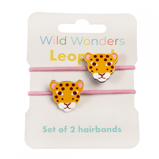 Rex London Wild Wonders Leopard Hair Bands (2 pack)