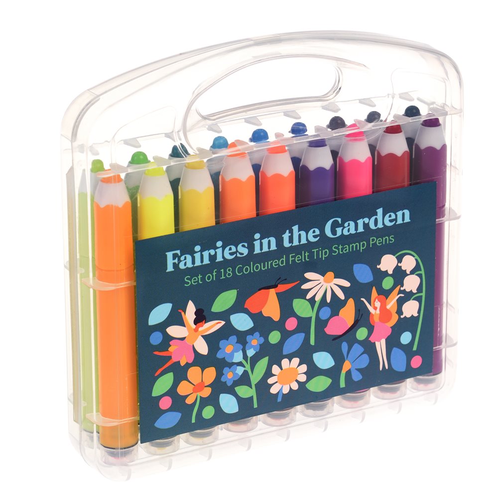 Rex London Fairies In The Garden Felt Tip Stamp Pens