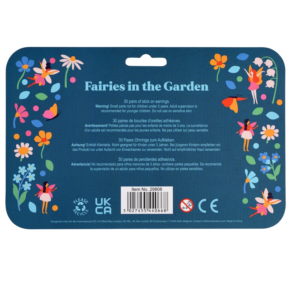 Rex London Fairies In The garden Stick on Earrings