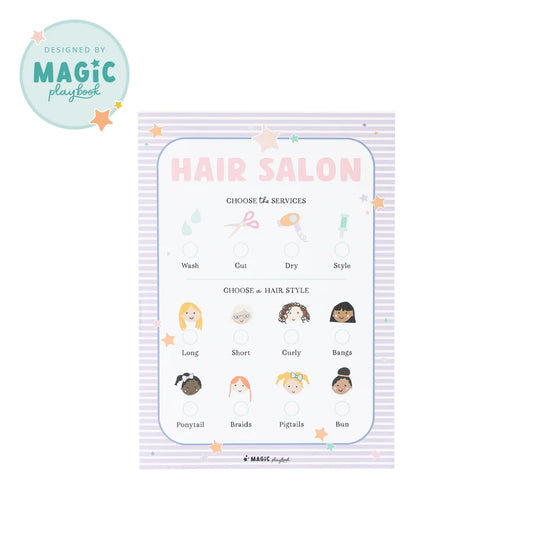 Magic Playbook, Hair Salon Pretend Play Notepad