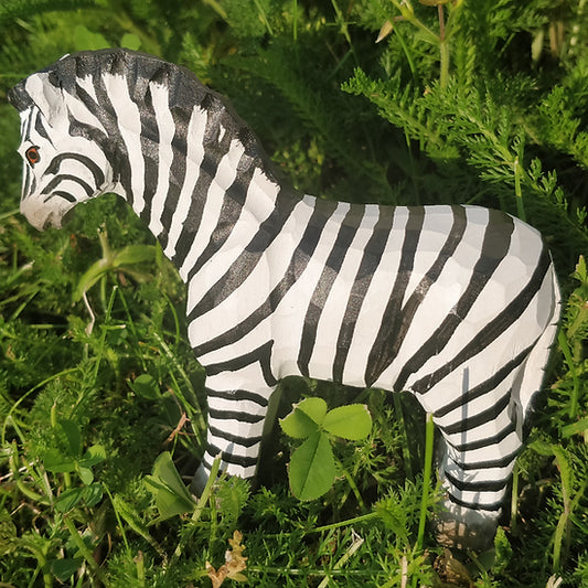 Wudimals Wooden Zebra Animal Top