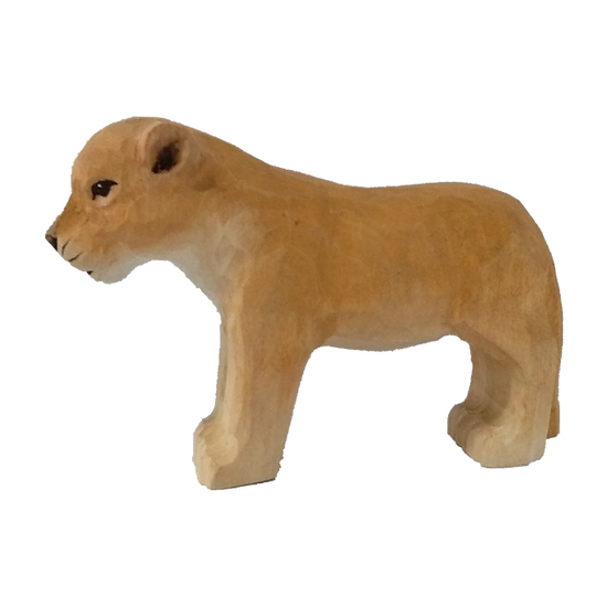 Wudimals Wooden Lion Cub Animal Toy