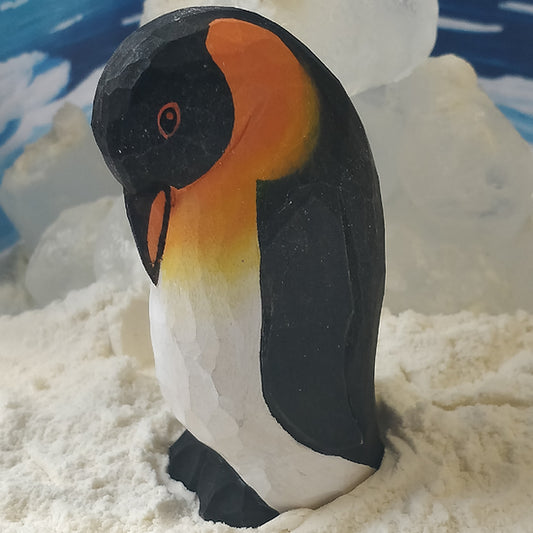 Wudimals Wooden Emperor Penguin Animal Toy