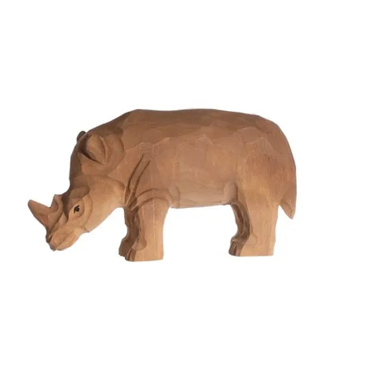 Wudimals Wooden Rhinoceros Animal Toy