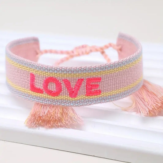 'Love' Woven Bracelet