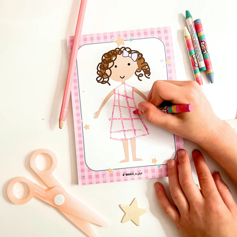 Magic Playbook Dress-a-Doll Pretend Play Notepad