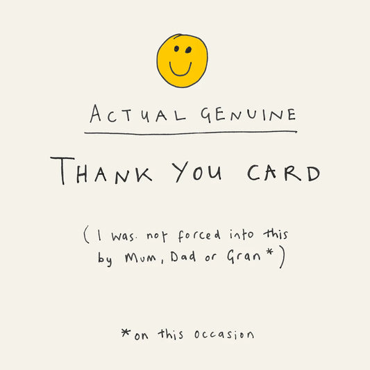 Poet & Painter 'Genuine' Thank You Cards