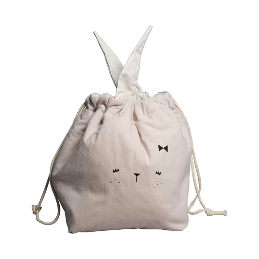 Fabelab Bunny Storage Bag- Small Mauve