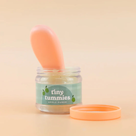 Tiny Harlow Tinny Tummies Apple Puree Food Jar & Spoon Set
