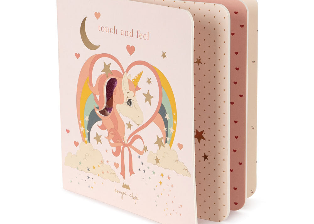 Konges Slojd Touch and Feel Book- Unicorn