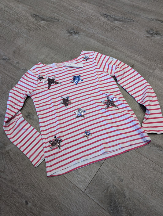 4550803 Joules Long Sleeved Sequin Top 9-10yrs