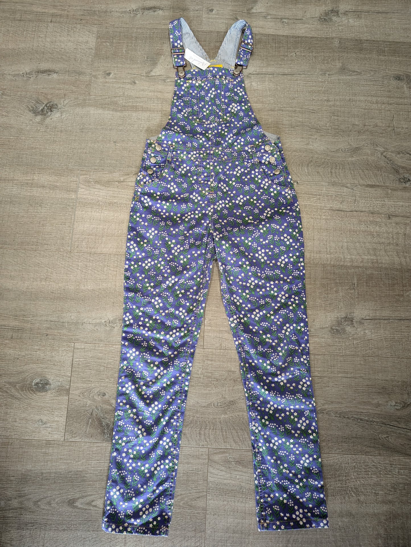 3940902 Mini Boden Floral Dungarees 9-10yrs