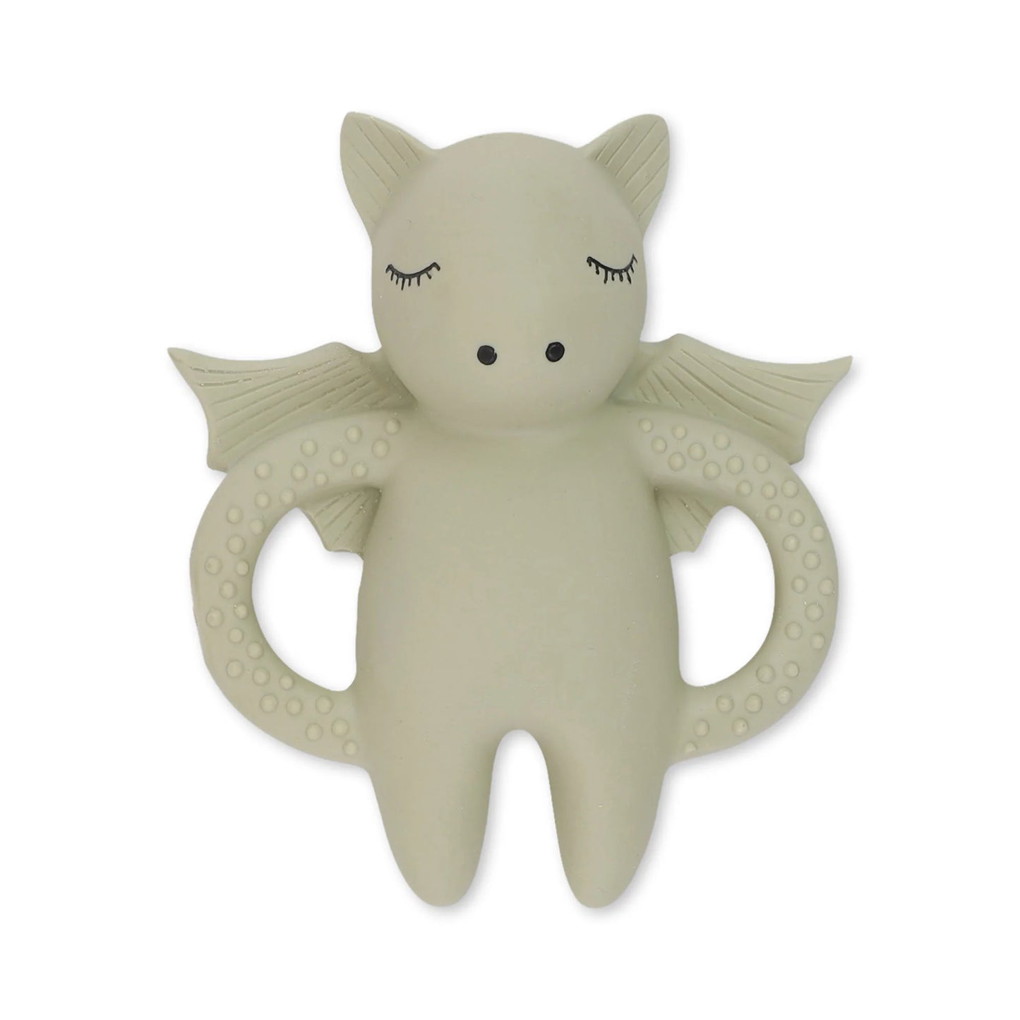 Konges Slojd Teeth Soother Bat, Light Grey