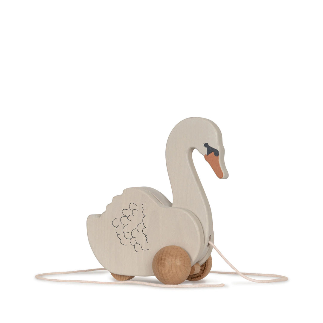 Konges Slojd Wooden Pull Swan FSC