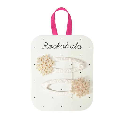 Rockahula Shimmer Snowflake Clips