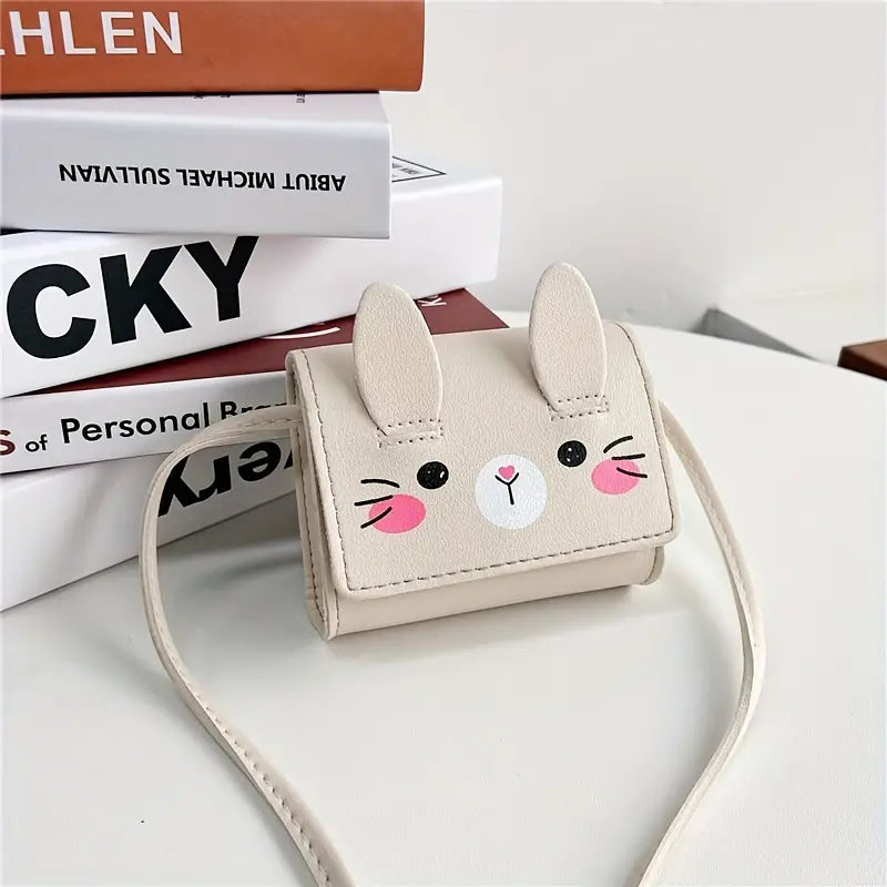 Leather Rabbit Face Crossbody Bag