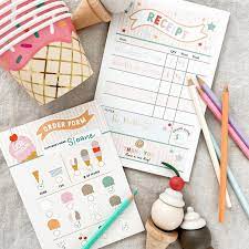 Magic Playbook, Ice Cream Shop Pretend Play Notepad