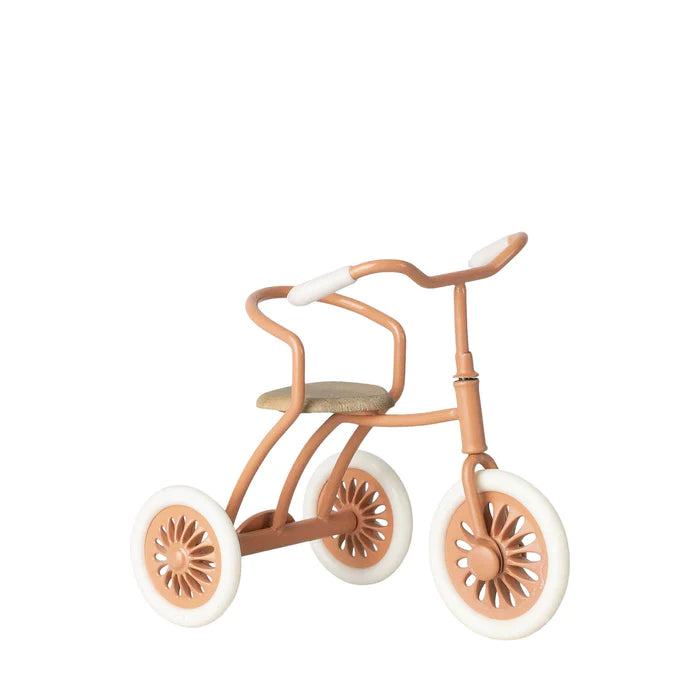 Maileg Abri a Tricycle, Mouse- Coral