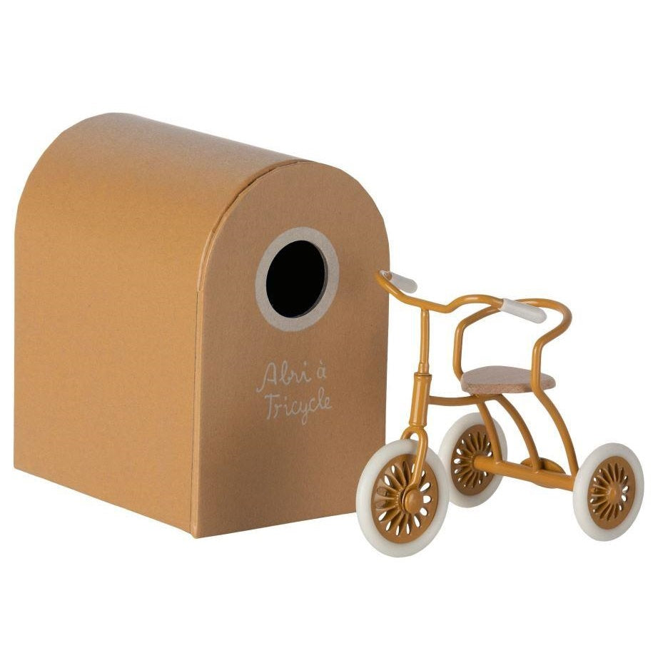 Maileg Abri a Tricycle, Mouse- Ochre