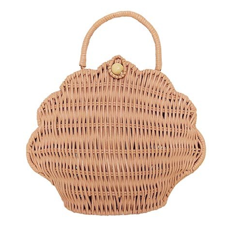 Olli Ella Shell Basket- Rose