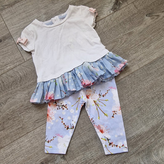 7470502 Ted Baker T-shirt & Leggings Set 3-6mths