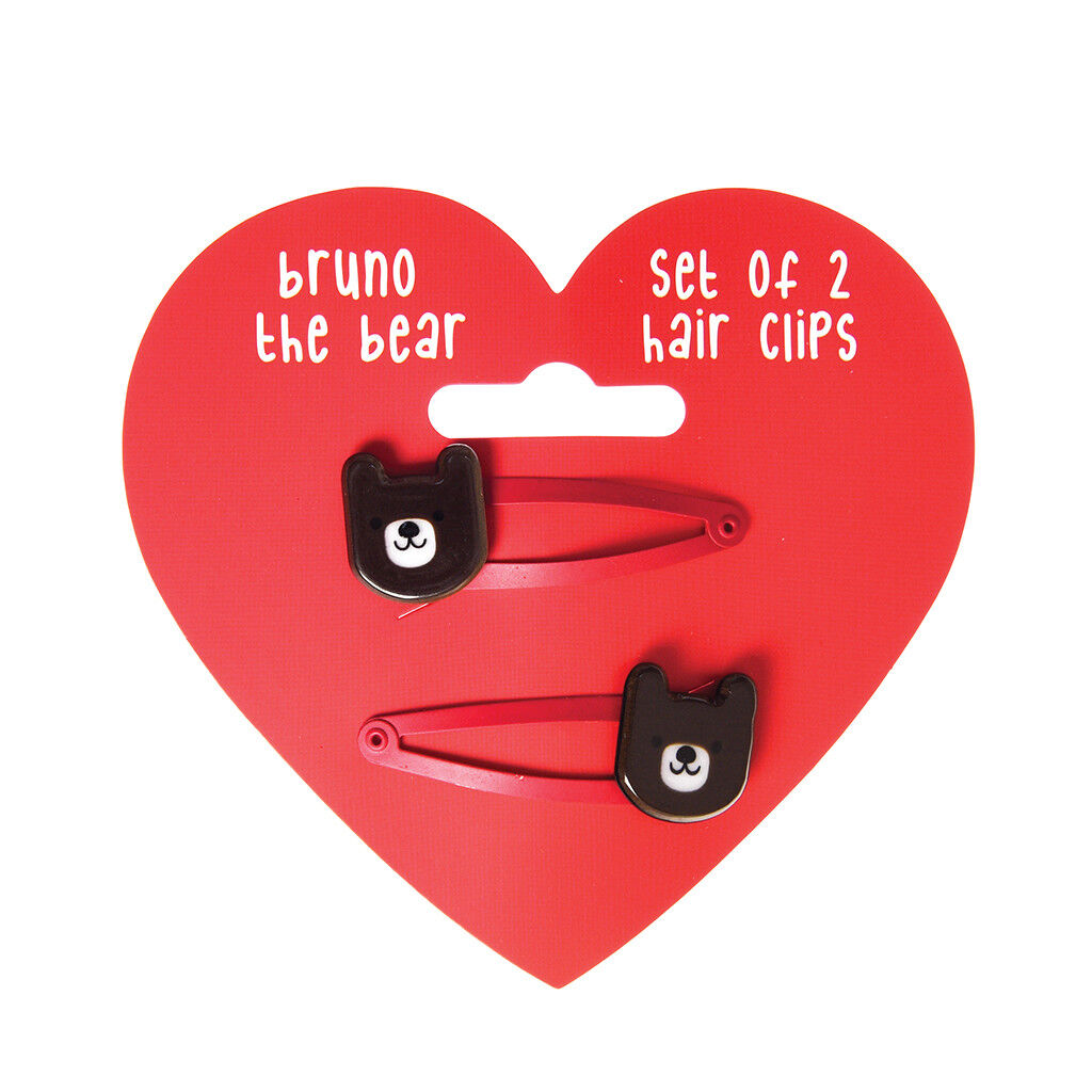 Rex London Bruno the Bear Hair Clips (2 pack)