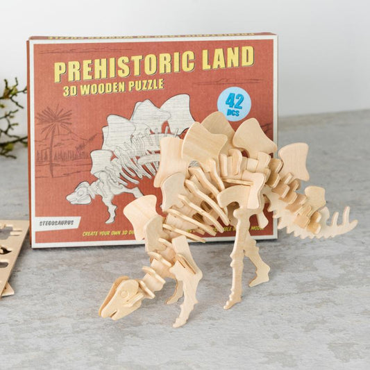 Rex London 3D Wooden Puzzle- Stegosaurus