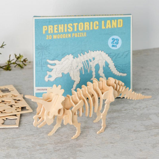 Rex London 3D Wooden Puzzle- Triceratops