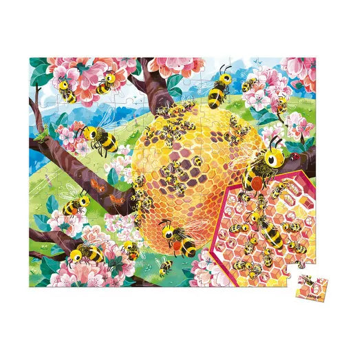 Janod WWF Bee Life Puzzle- 100pcs