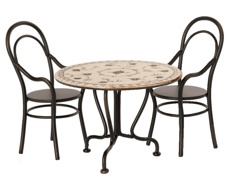 Maileg Dining Table w. 2 Chairs
