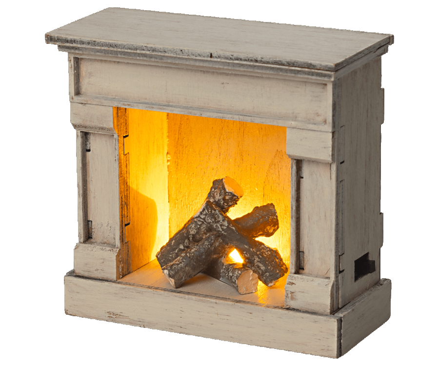 Maileg Fireplace- Off white