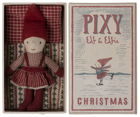 Maileg Pixy Elfie in Matchbox