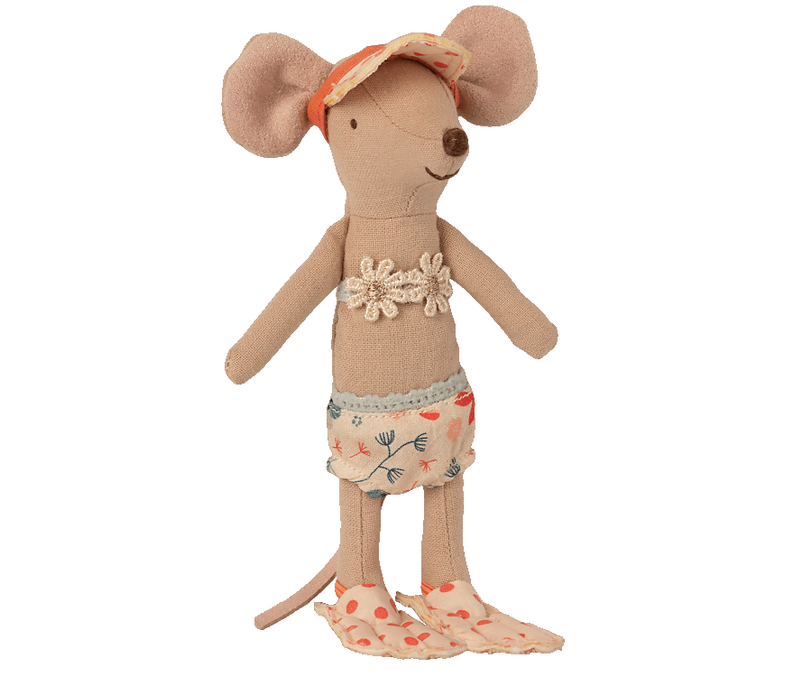Maileg Beach Mice, Big Sister in Cabin de Plage
