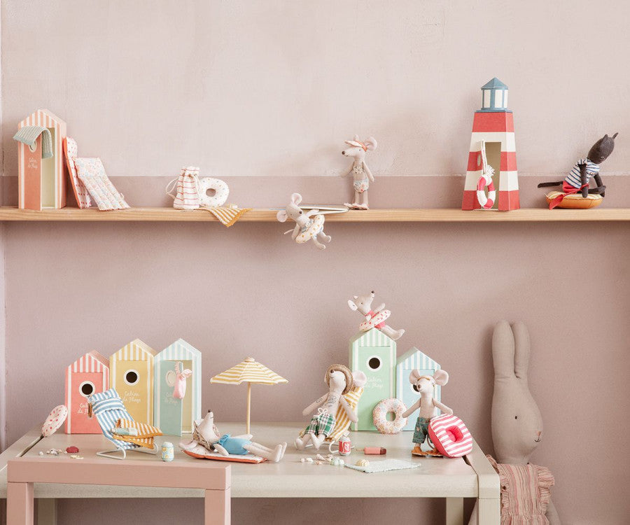 Maileg Beach Mice, Dad in Cabin de Plage